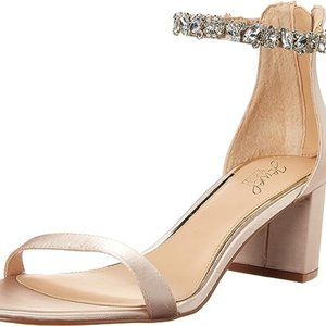 Jewel Badgley Mischka Store Catalina Open Toe Block Heel
